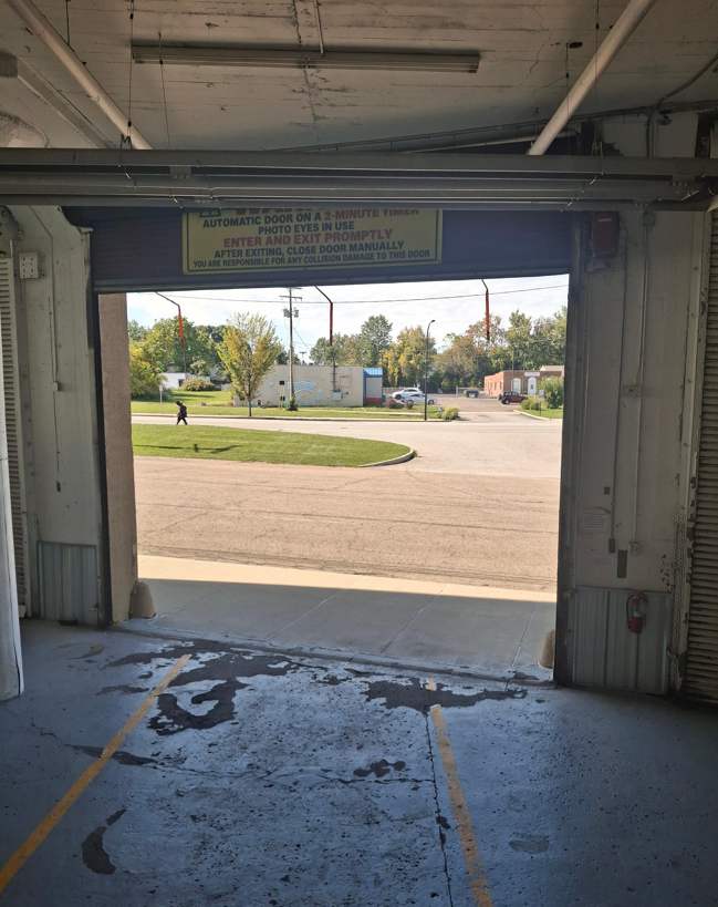 Easy Drive-In Access Bay Indoor Drive-In Bay Entrance looking out to Street Access